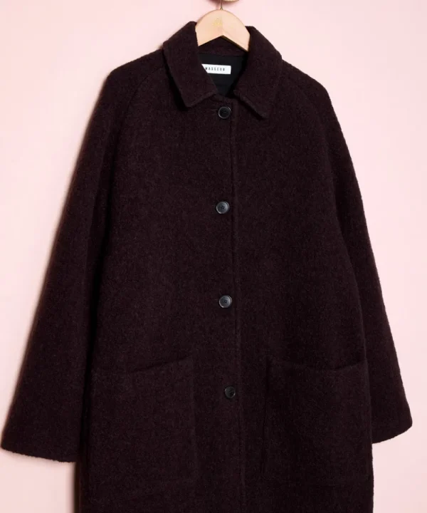 MASSCOB Coats>ABRIGO MORGAN MARRON