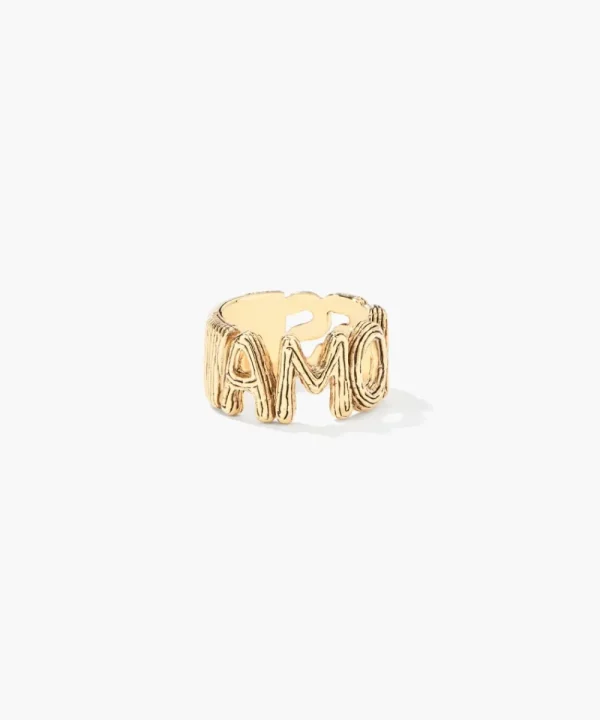 AURELIE BIDERMANN Jewellery>ANILLO AMAITE DORADO