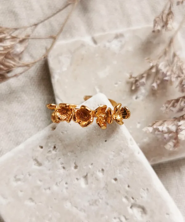 ELISE TSIKIS Jewellery>ANILLO JAMNE DORADO