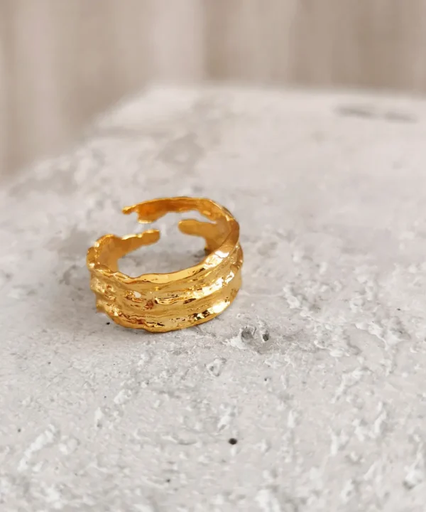 ELISE TSIKIS Jewellery>Anillo Kotar DORADO