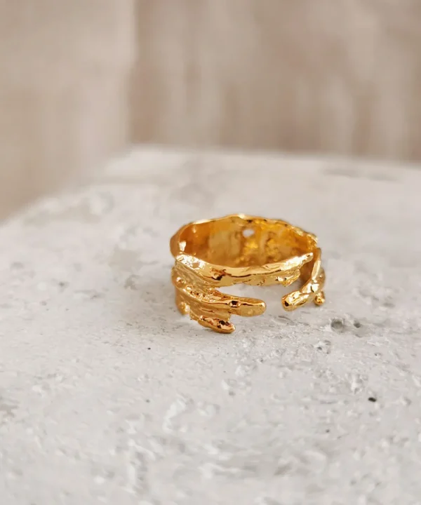 ELISE TSIKIS Jewellery>Anillo Kotar DORADO