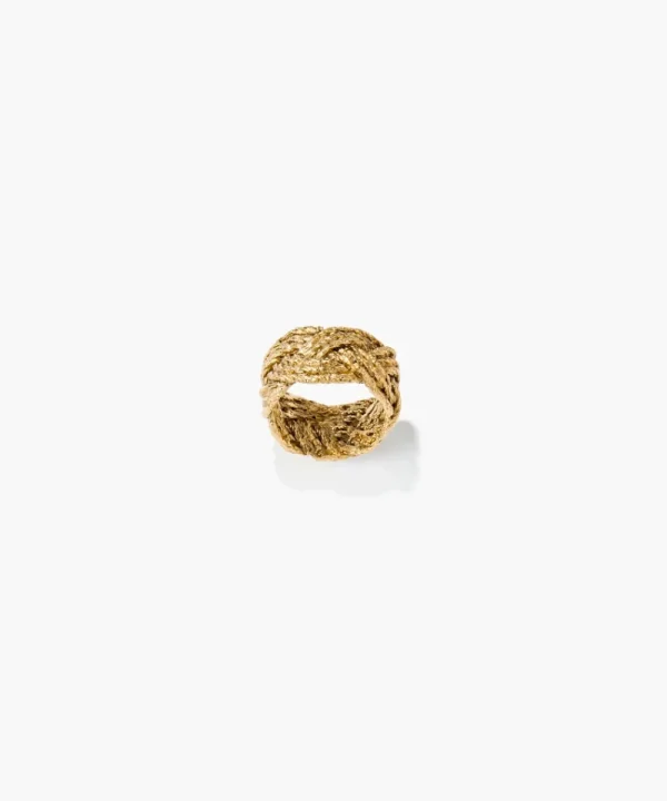 AURELIE BIDERMANN Jewellery>ANILLO MIKI DORADO