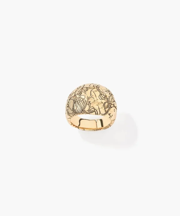 AURELIE BIDERMANN Jewellery>ANILLO ROSALBA DORADO