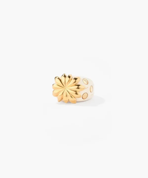 AURELIE BIDERMANN Jewellery>ANILLO TABATA ECRU