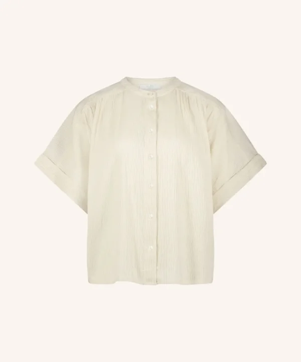 BY BAR Shirts & Tops>BLUSA ALEX RIB BLANCO