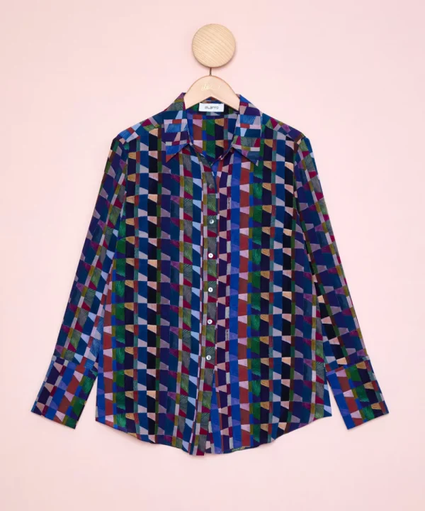 AILANTO Shirts & Tops>BLUSA B013 AZUL