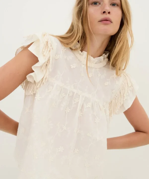 SOPHIE AND LUCIE Shirts & Tops>BLUSA GOA ECRU