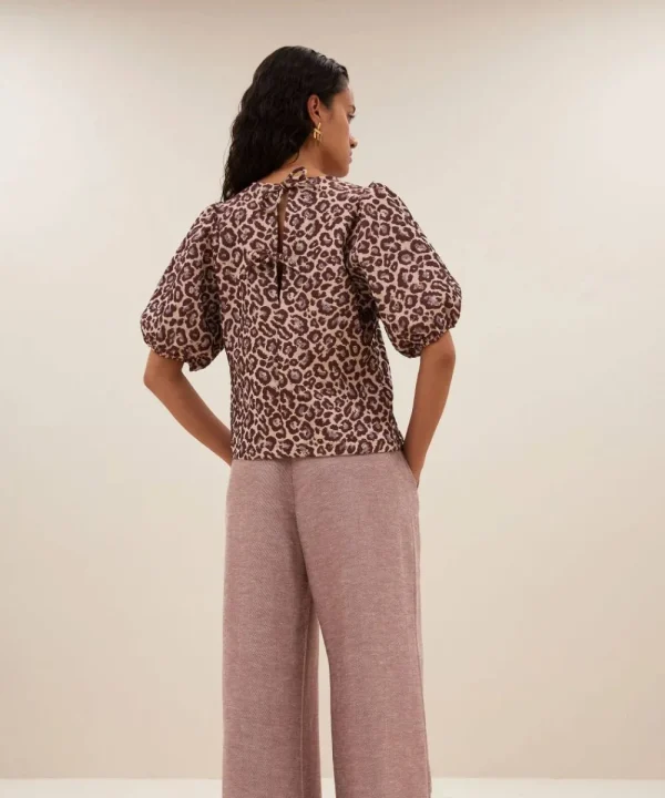 BY BAR Shirts & Tops>BLUSA JET ANIMAL PRINT