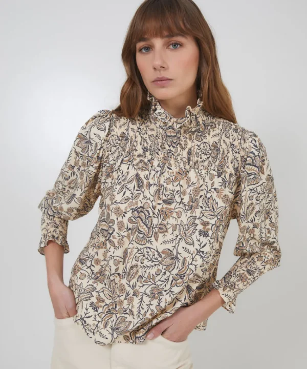 SOPHIE AND LUCIE Shirts & Tops>BLUSA NIDO BEIGE