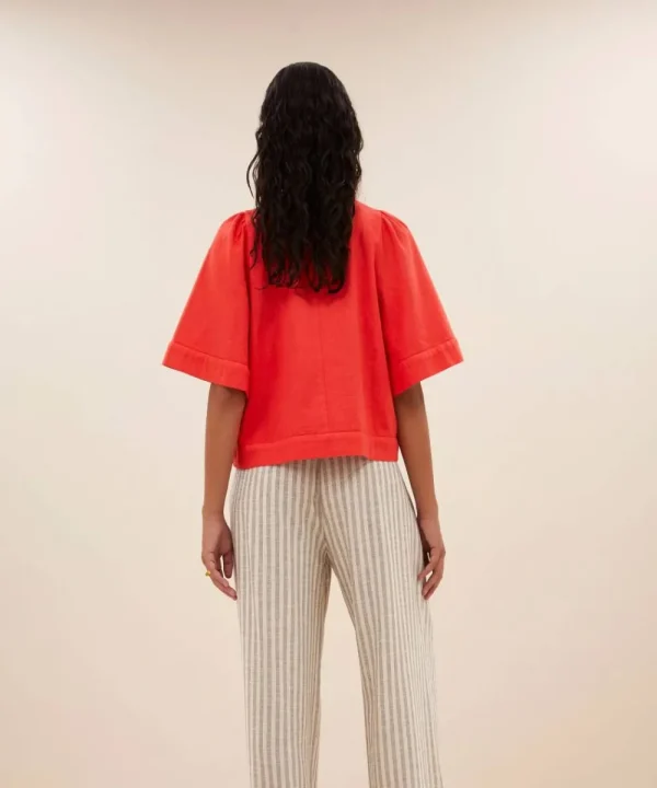 BY BAR Shirts & Tops>BLUSA OLIVIA ROJO