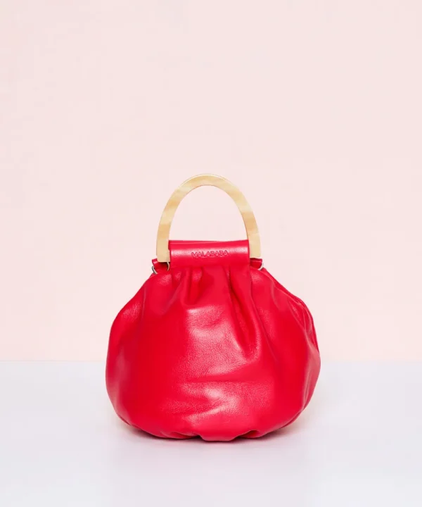 MALABABA Bags>BOLITA ASA CREMA ROSA