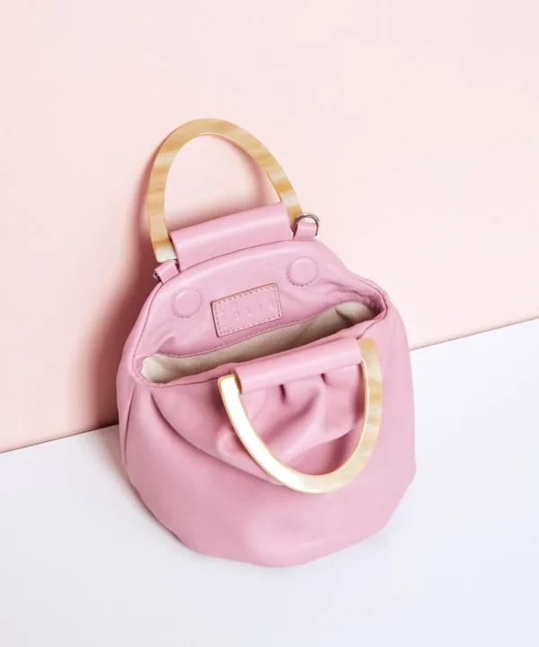 MALABABA Bags>BOLITA ASA CREMA ROSA