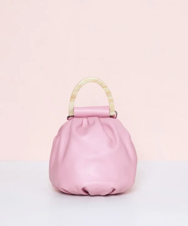 MALABABA Bags>BOLITA ASA CREMA ROSA