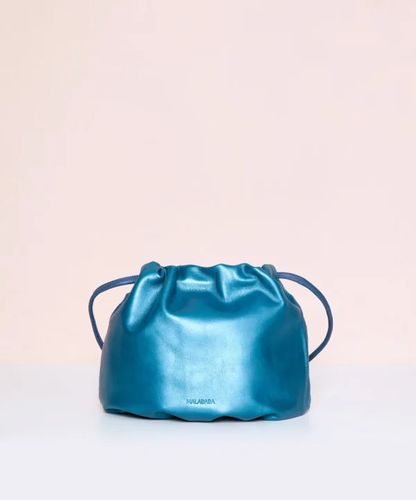 MALABABA Bags>BOLSO TOTI METALIZADO LA FOLIE BY MALABA AZUL