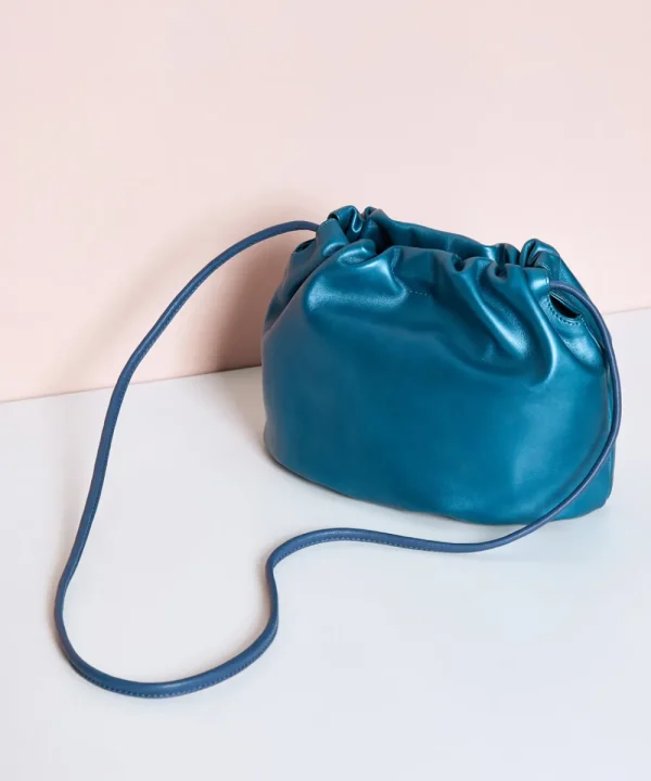 MALABABA Bags>BOLSO TOTI METALIZADO LA FOLIE BY MALABA AZUL