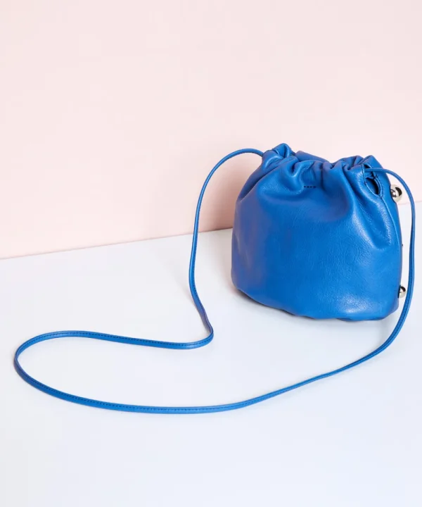 MALABABA Bags>BOLSO TOTITA BALL PLATA AZUL