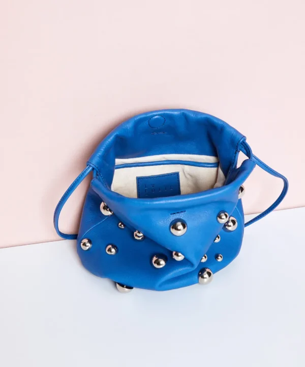 MALABABA Bags>BOLSO TOTITA BALL PLATA AZUL