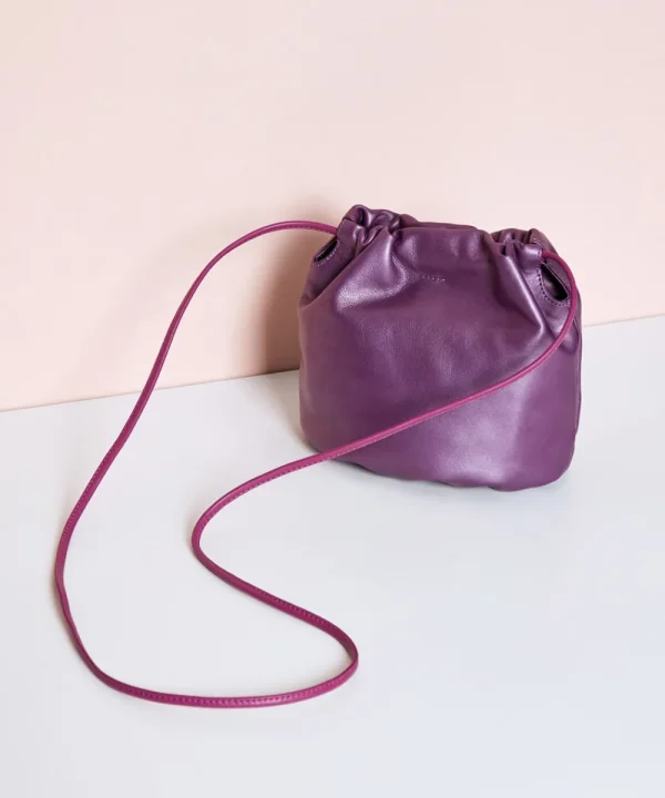 MALABABA Bags>BOLSO TOTITA METALIZADO LA FOLIE BY MALA AZUL