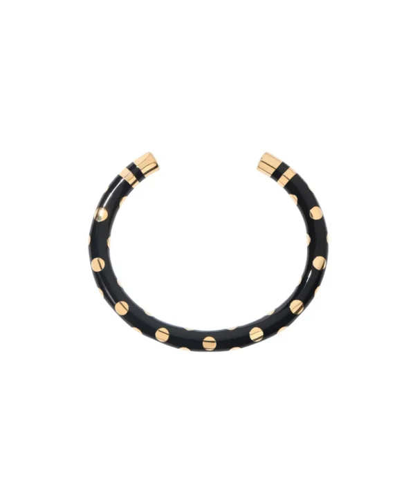 AURELIE BIDERMANN Jewellery>BRAZALETE POSITANO CLOU NEGRO