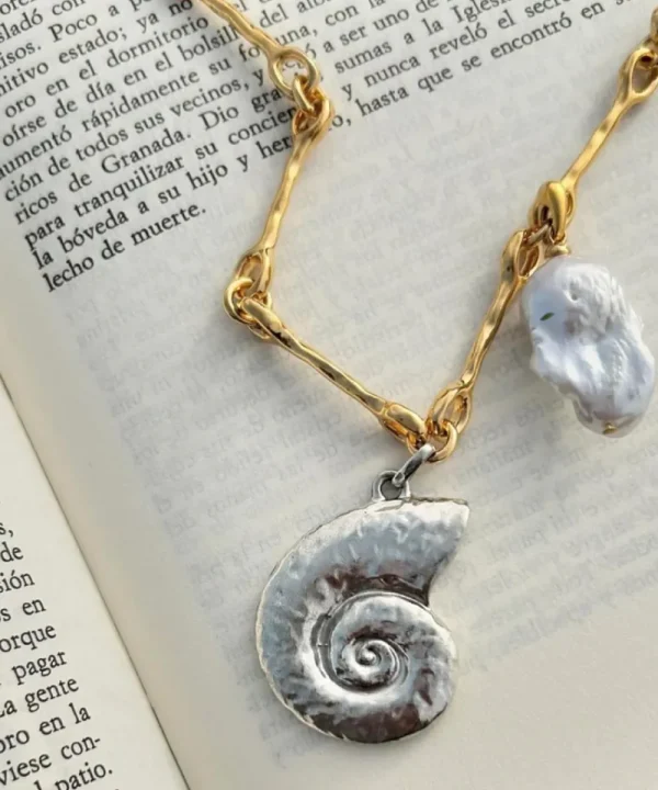 ALHAJA Jewellery>CADENA NAUTILUS DORADO