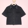 MASSCOB Shirts & Tops>CAMISETA VANYA NEGRO