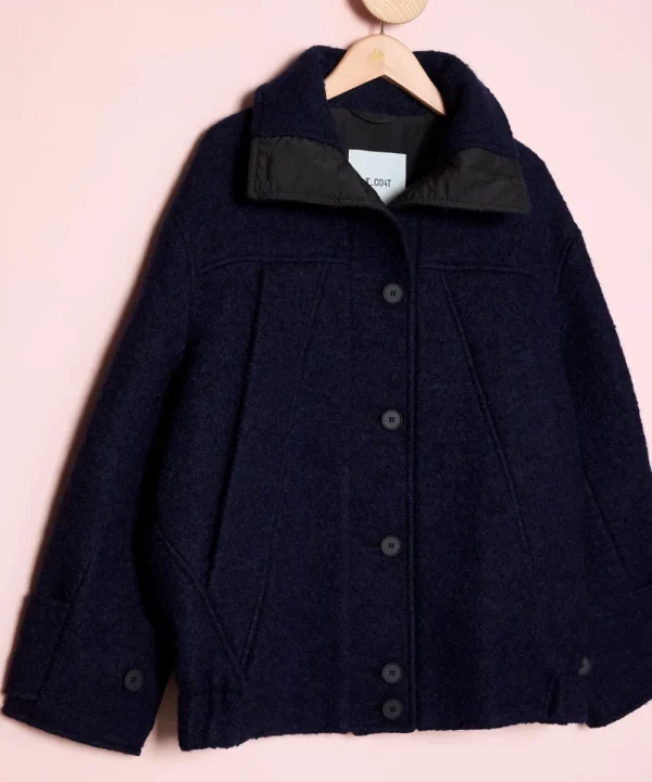 T-COAT Coats>CHAQUETON NAVY