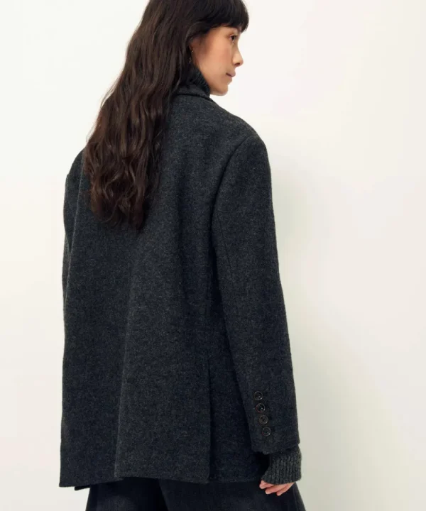 SESSUN Coats>CHAQUETON ZACHAWOOL NEGRO