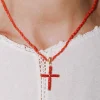 ALHAJA Jewellery>COLGANTE CRUZ CORAL