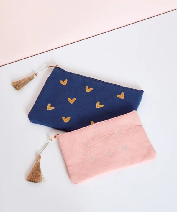 LA FOLIE Bags>ESTUCHE CORAZONES PEQUEÑO