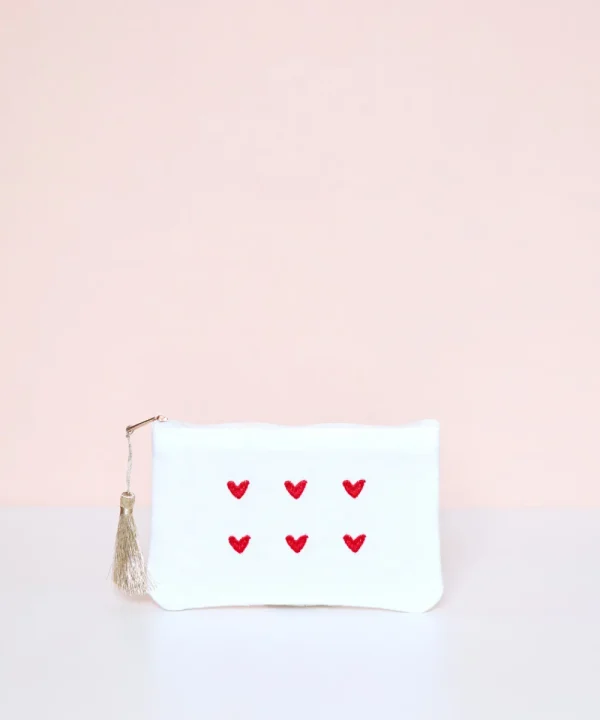 LA FOLIE Bags>ESTUCHE CORAZONES PEQUEÑO