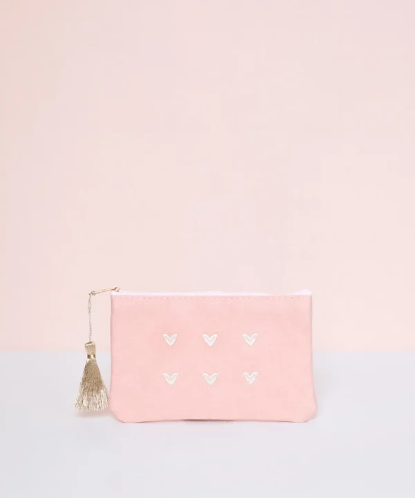 LA FOLIE Bags>ESTUCHE CORAZONES PEQUEÑO