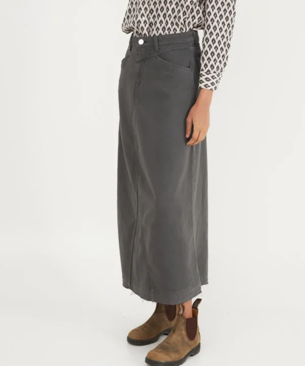 SOPHIE AND LUCIE Skirts>FALDA VAQUERA SARGA GRIS