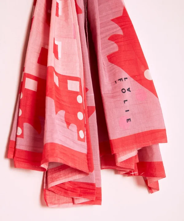 MAITANE BILBAO Foulards>FOULARD CHECK - LA FOLIE BY MAITANE BILB ESTAMPADO