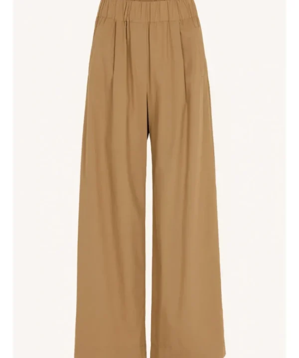 BY BAR Trousers & Shorts>PANTALON BENJI POPLIN CAMEL