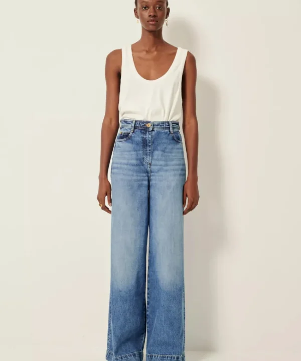 SESSUN Trousers & Shorts>PANTALON CAPTAIN DENIM AZUL