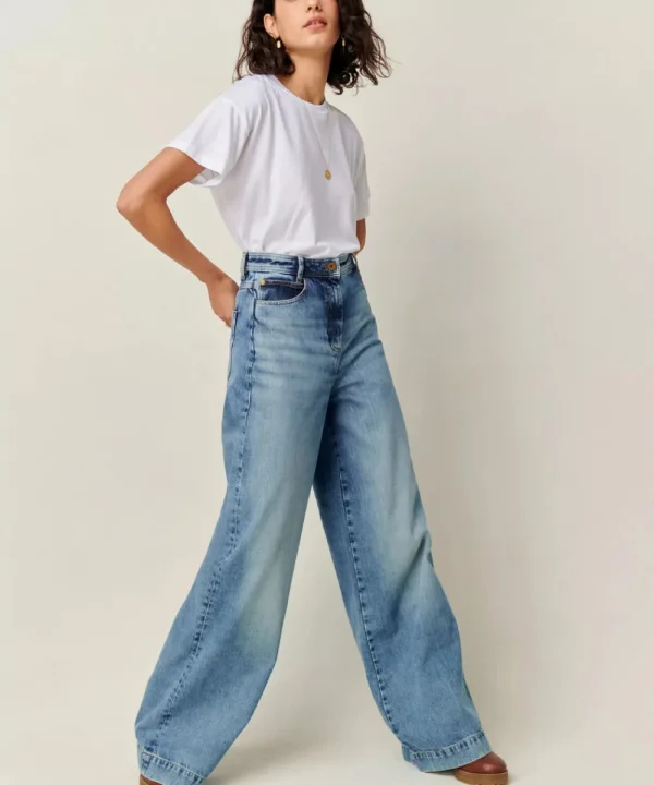 SESSUN Trousers & Shorts>PANTALON CAPTAIN DENIM AZUL