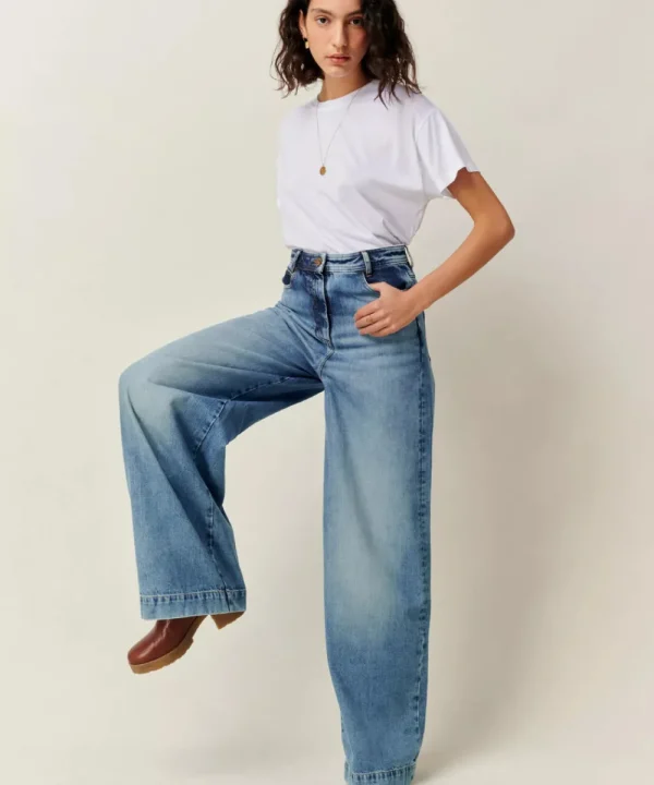 SESSUN Trousers & Shorts>PANTALON CAPTAIN DENIM AZUL