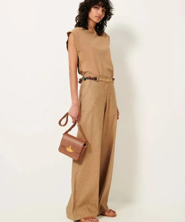 SESSUN Trousers & Shorts>PANTALON DASUM CAMEL