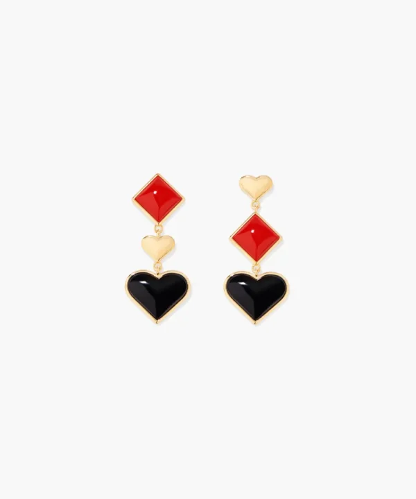 AURELIE BIDERMANN Jewellery>PENDIENTES BUFFLY DORADO