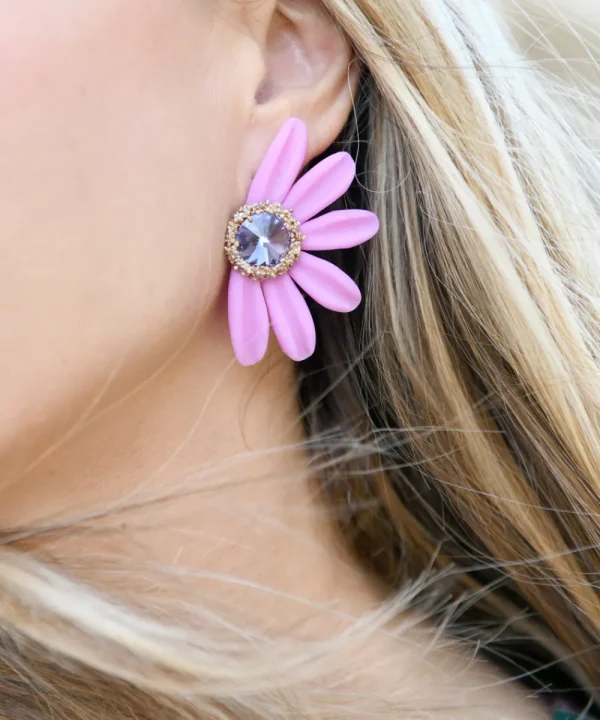 LE TOUQUET Jewellery>PENDIENTES DAISY PARTY ROSA