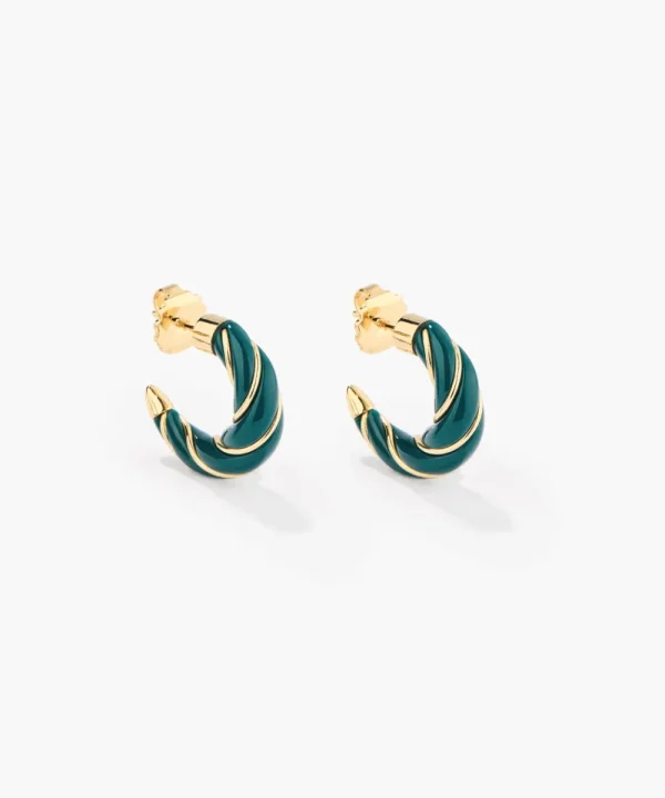 AURELIE BIDERMANN Jewellery>PENDIENTES DIANA PEQUEÑO