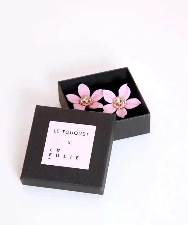 LE TOUQUET Jewellery>PENDIENTES JAZMIN - LA FOLIE BY TOUQUET ROSA