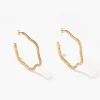 AURELIE BIDERMANN Jewellery>PENDIENTES TAO GRANDES DORADO