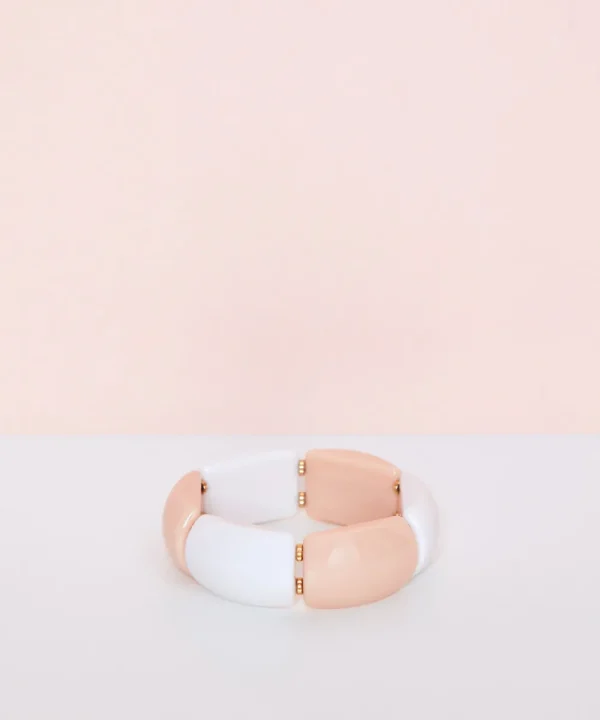 LA FOLIE Jewellery>PULSERA RECTANGULOS RESINA