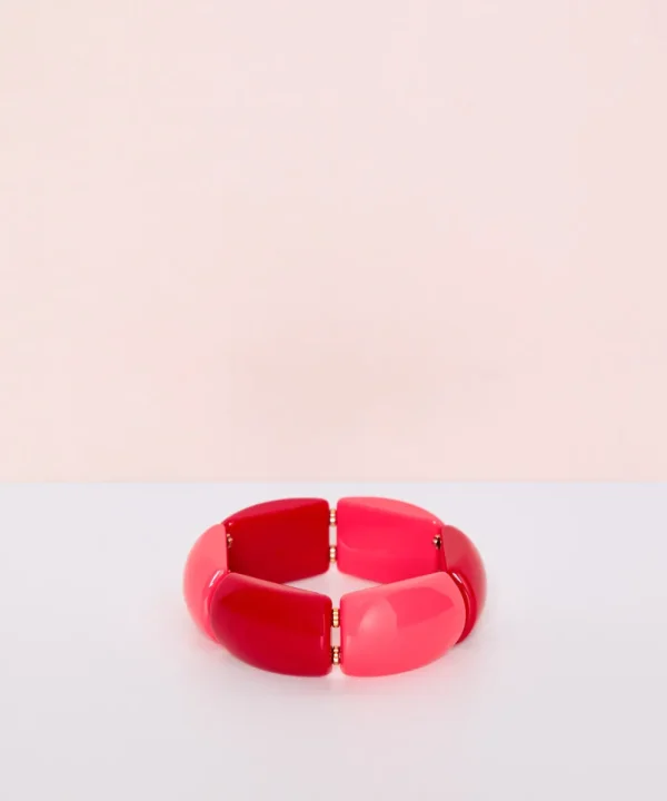 LA FOLIE Jewellery>PULSERA RECTANGULOS RESINA