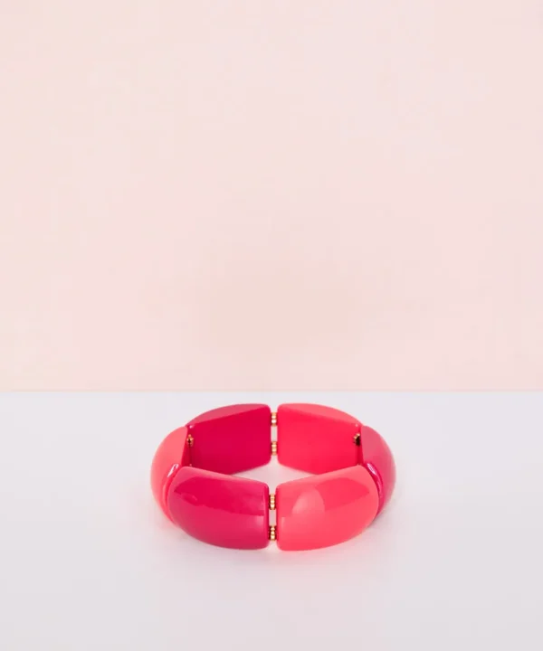 LA FOLIE Jewellery>PULSERA RECTANGULOS RESINA