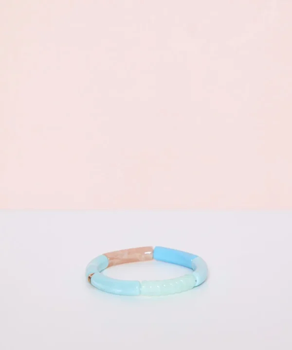 LA FOLIE Jewellery>PULSERA RESINA ELASTICA FINA