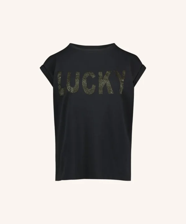 BY BAR T-shirts & Sweatshirts>TOP THELMA LUCKY NEGRO