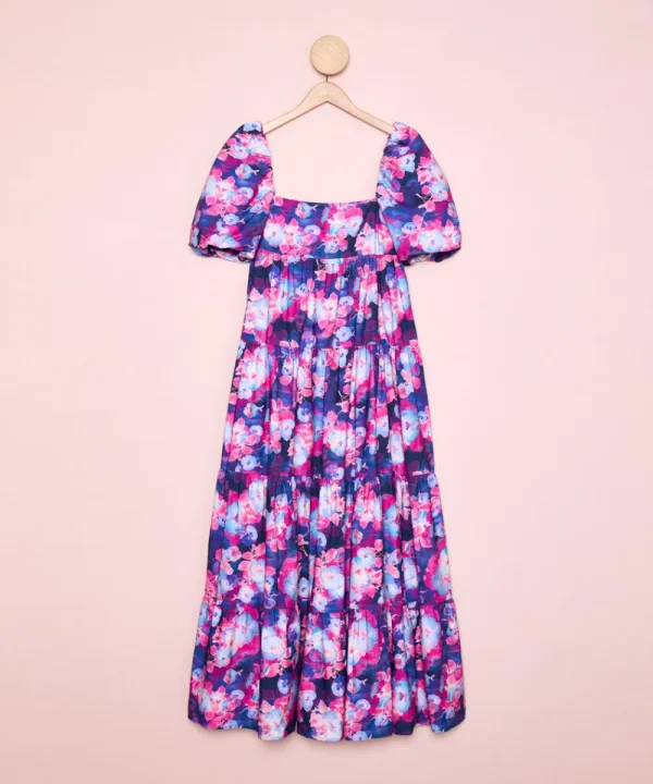 LFC Dresses>VESTIDO HORADADA LARGO FLORES