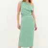 SOPHIE AND LUCIE Dresses>VESTIDO SANON PALMAS JADE TURQUESA